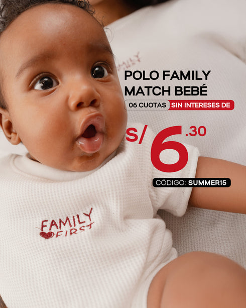 POLO MATCH DE ALGODÓN PARA BEBÉ GENDERLESS