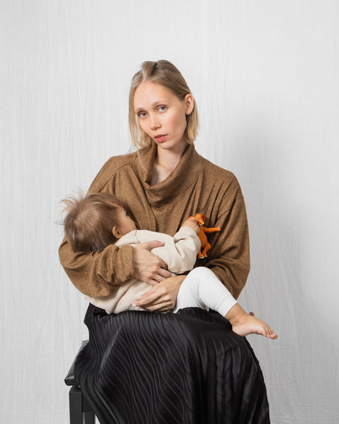 SWEATER CUELLO ALTO EMBARAZO & LACTANCIA