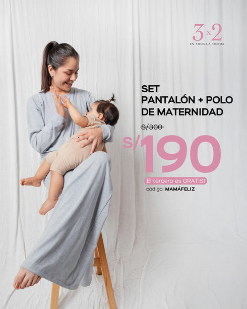 SET POLO + PANTALÓN EMBARAZO & POST PARTO