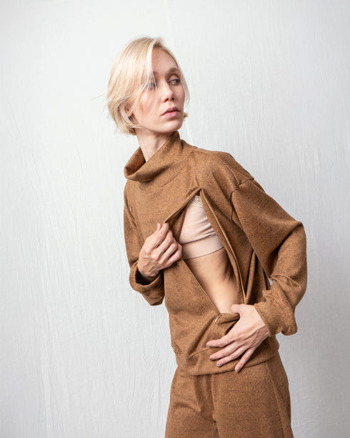 SWEATER CUELLO ALTO EMBARAZO & LACTANCIA