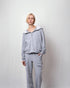 POLERA DE ALGODÓN EMBARAZO & LACTANCIA CAPUCHA GRIS