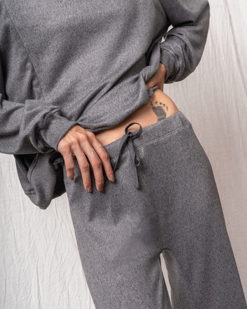 PANTALÓN ANCHO EMBARAZO & POST PARTO GRIS