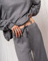 PANTALÓN ANCHO EMBARAZO & POST PARTO GRIS