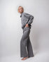 PANTALÓN ANCHO EMBARAZO & POST PARTO GRIS