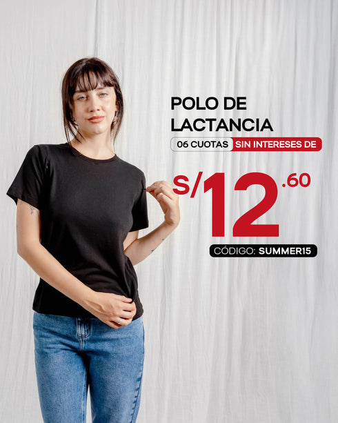 POLO DE ALGODÓN EMBARAZO & LACTANCIA