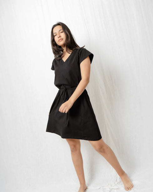 VESTIDO CON CINTURÓN EMBARAZO & LACTANCIA