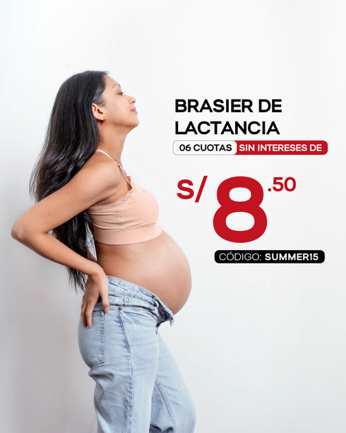 BRASIER DE ALGODÓN EMBARAZO & LACTANCIA