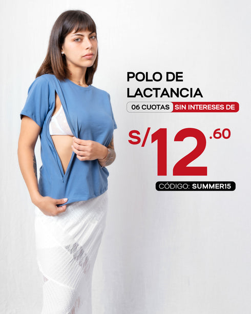 POLO DE ALGODÓN EMBARAZO & LACTANCIA